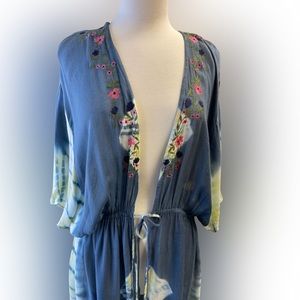 Blue Tiedye kimono